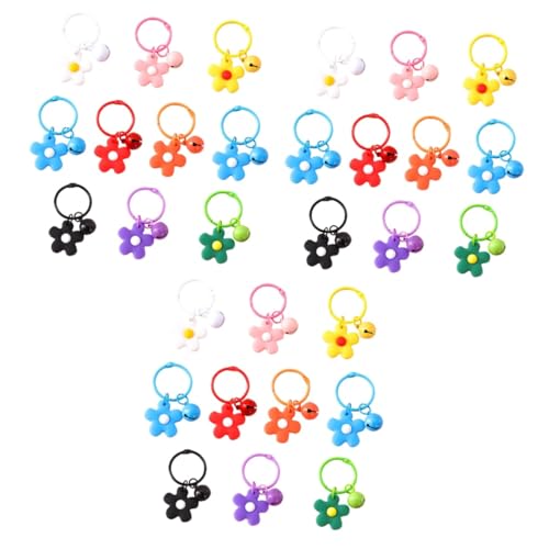 CONGARTENO 3er-Set Schlüsselanhänger Für Rucksack Blumen-schlüsselanhänger Charm-schlüsselanhänger Mädchen-schlüsselringe 10 Stück * 3 von CONGARTENO