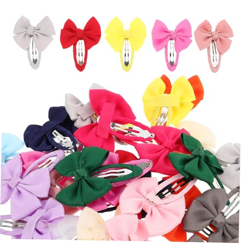 CONGARTENO 30 Stück Teiliges Prinzessin Haarspangen für Mädchen Bunte Schleifen aus Bandmaterial Rutschfeste Haarklammern Vielseitig für Alltag Party und Feiertage Sicherer Halt für von CONGARTENO