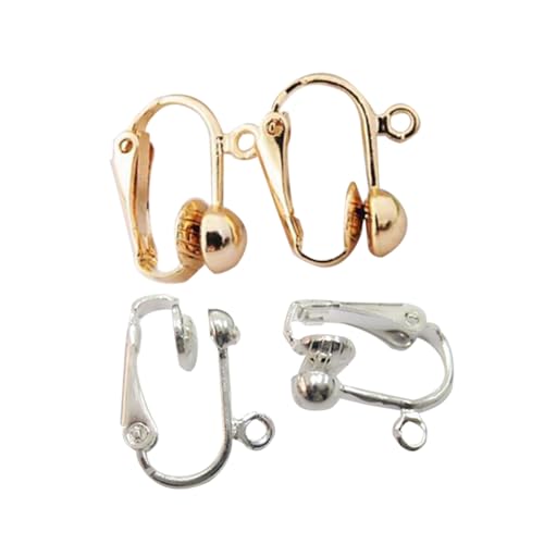 CONGARTENO 36 Stück Teiliges Damen Ohrclips Ohrhaken Ohrloch in Silber und Gold Rostfrei Allergiefrei Modisch Klassisch Vielseitig Kombinierbar Geeignet für Männer und Frauen für Alltag und von CONGARTENO