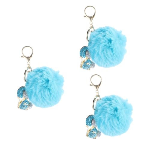 CONGARTENO 3stücke Plüsch Schlüsselanhänger Mit Strass Kleine Schlüsselring Dekoration Für Taschen Und Rucksäcke Perfektes Für Mädchen Und Junge Mädchen von CONGARTENO