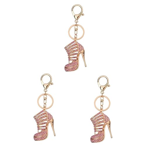 CONGARTENO 3stücke Hochwertiger Schlüsselanhänger Aus Legiertem Material Form Eines High Heels Kreatives Design Für Taschen von CONGARTENO