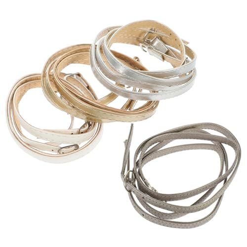 CONGARTENO 4 Paare Damen High Heels Schuhriemen Löse Abnehmbare Schnürsenkel Schuhaccessoires in Weiß Silber Gold und Gunmetal Passend für Pumps und High Heels CONGARTENO 4 Paare Damen High Heels Schuhriemen Löse Abnehmbare Schnürsenkel Schuhaccessoires in Weiß Silber Gold und Gunmetal Passend für Pumps und High Heels von CONGARTENO