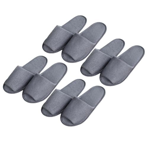 CONGARTENO 4 Paare Herren Einweg Faltbare Hausschuhe Reise Slipper Leicht Atmungsaktiv Rutschfest Hotel Gäste Pantoffeln von CONGARTENO