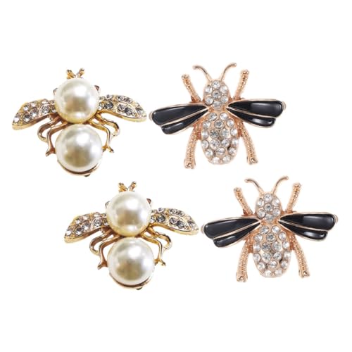CONGARTENO 4 Stück Bienen Schuhclips Dekorative Schuhschnallen Metall für Damen Vielseitige DIY Accessoires für Sneakers Pumps und CONGARTENO 4 Stück Bienen Schuhclips Dekorative Schuhschnallen Metall für Damen Vielseitige DIY Accessoires für Sneakers Pumps und von CONGARTENO
