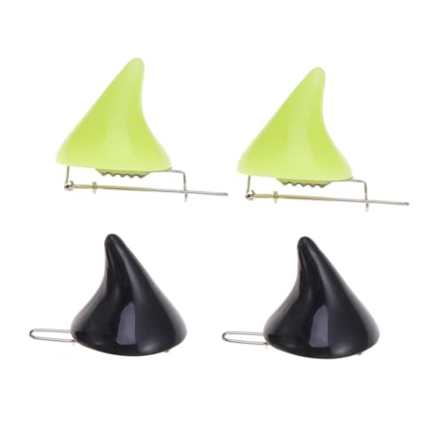 CONGARTENO 4 Stück Teiliges Haarspangen Teufelshorn Design Party Haaraccessoires Halloween Festlicher Haarschmuck für Mädchen Zufällige Farbe von CONGARTENO