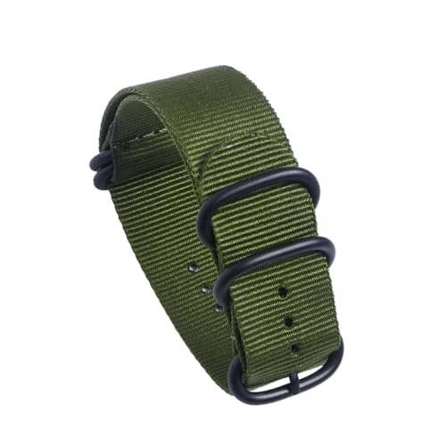 CONGARTENO 4 Stück Teiliges Nylon Uhrenarmband Grün Robustes Gewebtes Armband mit Ringen Verstellbar Wasserabweisend Inklusive Werkzeug und Federstegen Langlebiges Ersatzband für Herren und von CONGARTENO