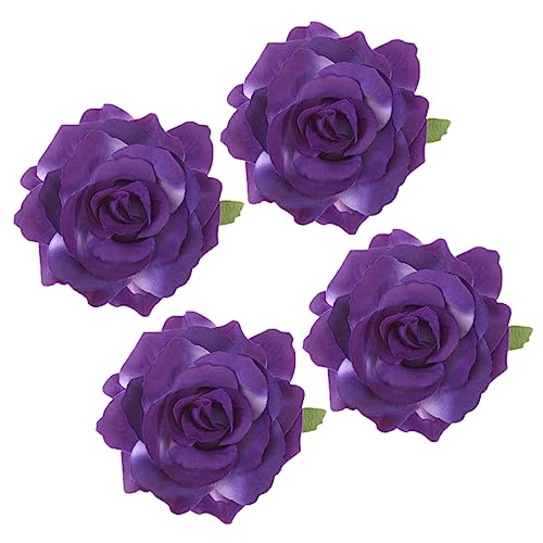 CONGARTENO 4stücke Teiliges Künstliche Rosen-haarspangen Für Damen Hochwertiger Haarschmuck Für Hochzeiten Festivals Strandurlaube Und Partys Für Kreative Diy-projekte von CONGARTENO