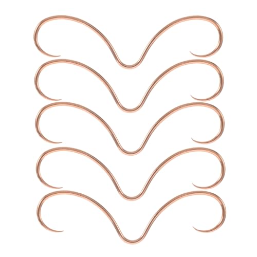 CONGARTENO 5 Stück Septum Piercing Nasenringe aus Edelstahl Einzigartiges Schnurrbart design Poliert und Hautfreundlich Modischer Schmuck für Damen und Herren Vielseitig Kombinierbar von CONGARTENO