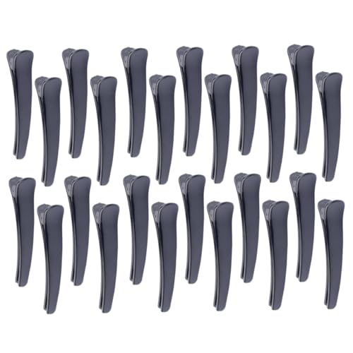 CONGARTENO 50 Stück Große Schwarze Kunststoff Duckbill Haarklammern für Damen und Mädchen Starke Spannung Rutschfeste Haarklammern zum Sicheren Fixieren von Feinem Haar Praktischer von CONGARTENO