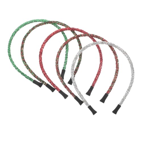 CONGARTENO 5stücke Teiliges Glitzer-stirnband Frauen Festliche Haaraccessoires Für Weihnachten Mit Funkelnden Pailletten Vielseitig Tragbar Und Leicht Für Feiertagsfeiern Und Besondere von CONGARTENO