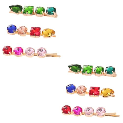 CONGARTENO 6stücke Teiliges Haarschmuck Aus Legierung Mit Bunten Strasssteinen Elegante Haarspangen Für Frauen Und Mädchen Für Verschiedene Anlässe Und Outfits von CONGARTENO