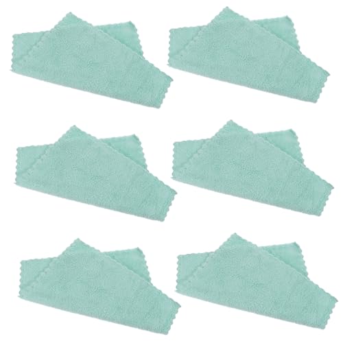 CONGARTENO 6 Stück Teiliges Gesichtstücher aus Hochdichtem Saugfähigem Korallenfleece Waschbare Wiederverwendbare Gesichtswäsche handtücher Sanft zu Empfindlicher Haut für Gründliche von CONGARTENO