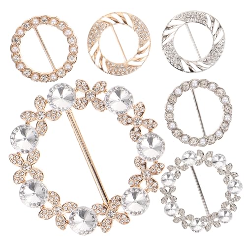 CONGARTENO 6Stücke Schal Schnallen Schalclips Multifunktionale Schalringe zur Dekoration von Kleidung für Hochzeiten Partys CONGARTENO 6Stücke Schal Schnallen Schalclips Multifunktionale Schalringe zur Dekoration von Kleidung für Hochzeiten Partys von CONGARTENO