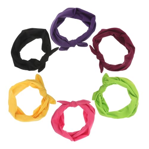 CONGARTENO 6stücke Elastische Sportstirnbänder Für Damen Breiter Stirnbänder Schweißresistent Rutschfest Kopftuch Für Training Und Yoga Haar-accessoires von CONGARTENO