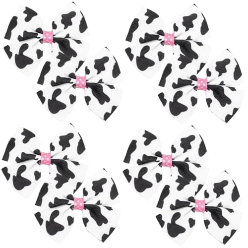 CONGARTENO 8stücke Haarschmuck Mit Kuhmuster Niedliche Schleifen-haarklammern Für Mädchen Dekorative Haaraccessoires Für Frauen Für Täglichen Gebrauch Oder Besondere Anlässe von CONGARTENO