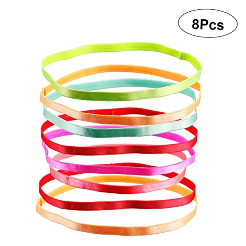 CONGARTENO 8 Stück Elastische Sport Haarbänder Candy Farben Rutschfeste Fitness Stirnbänder für Yoga Laufen Gym und Haaraccessoires für Damen CONGARTENO 8 Stück Elastische Sport Haarbänder Candy Farben Rutschfeste Fitness Stirnbänder für Yoga Laufen Gym und Haaraccessoires für Damen von CONGARTENO