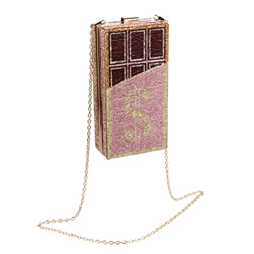 CONGARTENO Abendtasche Damen Strass Clutch Handtasche Elegant Glänzend für Hochzeit Party Ball Abendveranstaltungen Rosa CONGARTENO Abendtasche Damen Strass Clutch Handtasche Elegant Glänzend für Hochzeit Party Ball Abendveranstaltungen Rosa von CONGARTENO