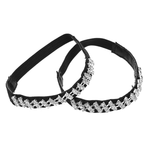 CONGARTENO Abnehmbare Elastische High Heels Schuhriemen mit Strasssteinen Rutsch Pumps Zubehör für Damen Langlebig und Praktisch Verhindert Fersenslips Modisches Accessoire für Hohe Schuhe von CONGARTENO