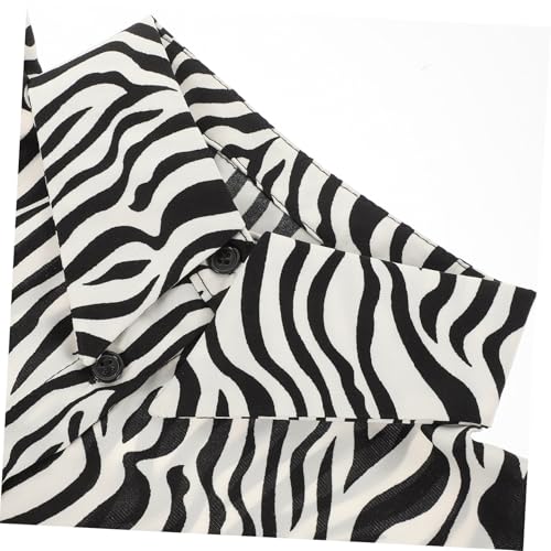 CONGARTENO Abnehmbarer Damen Fake Collar aus Baumwolle mit Modischem Zebramuster Dekorativer Blusenkragen für Pullover Kleider und Jacken Vielseitig Kombinierbar für Elegante Zufällige Farbe von CONGARTENO