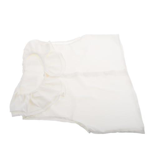 CONGARTENO Abnehmbarer Damen Fake Kragen mit Rüschen Europäisches Design Weicher Vielseitiger Blusenkragen Einsatz für Hemden und Pullover Modischer Falscher Kragen Weiß von CONGARTENO