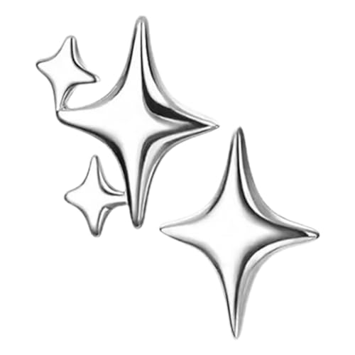 CONGARTENO Sternohrringe Asymmetrisch Für Damen Ohrstecker Sternohrringe Ohrringe Für Frauen Asymmetrische Ohrschmuck Ohrringe Für Mädchen Für Damen Schmuck von CONGARTENO