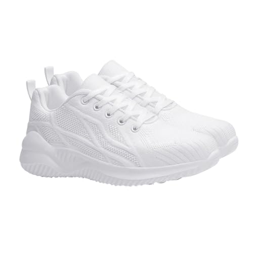 CONGARTENO Atmungsaktive rutschfeste Sportschuhe mit Gewebtem Mesh für Damen und Herren Leichte Outdoor Laufschuhe Bequeme Freizeit Sneaker für Training und Alltag Stabiler Fersenhalt von CONGARTENO