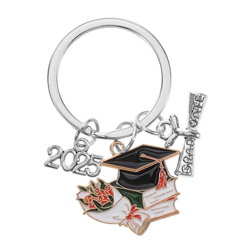 CONGARTENO Abschluss Schlüsselanhänger Motivationsschlüsselring Für Graduierte Lustiger Abschluss-Hut- Für Taschen Für Persönliche Sammlungen Und von CONGARTENO