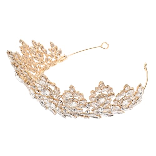 CONGARTENO Barockstil Braut Tiara mit Funkelnden Strasssteinen Leichter Kopfschmuck für Hochzeit Geburtstag Party und Festliche Anlässe Komfortabel und Elegant Vintage Haarschmuck für Damen von CONGARTENO