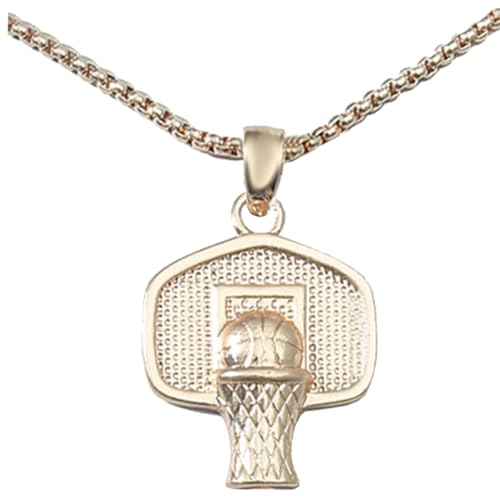 CONGARTENO Basketball-hoop-halskette Für Jungen Robuster Anhänger Mit Kette Sport Schmuck Für Männer Für Geschenke Und Anlässe Wie Hochzeit Und Geburtstag von CONGARTENO