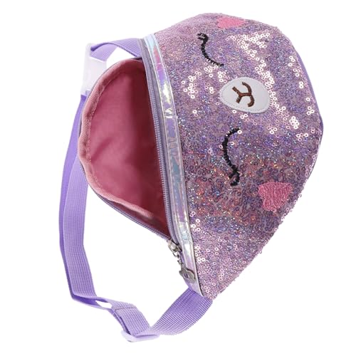 CONGARTENO Bauchtasche Cartoon Katze Muster Verstellbar Langlebig als Umhängetasche und Gürteltasche Nutzbar Modischer Brustbeutel für Mädchen Jahre Stylisches für Geburtstag und Weihnachten von CONGARTENO