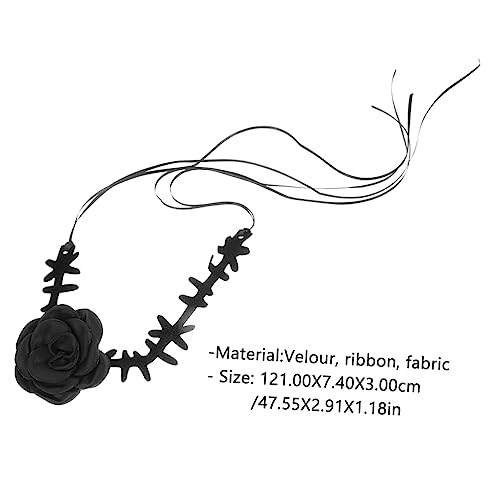CONGARTENO Blumen Choker Halskette Damen Elegant Verstellbar Modisch Weiches Material für Geburtstag Hochzeit Party von CONGARTENO