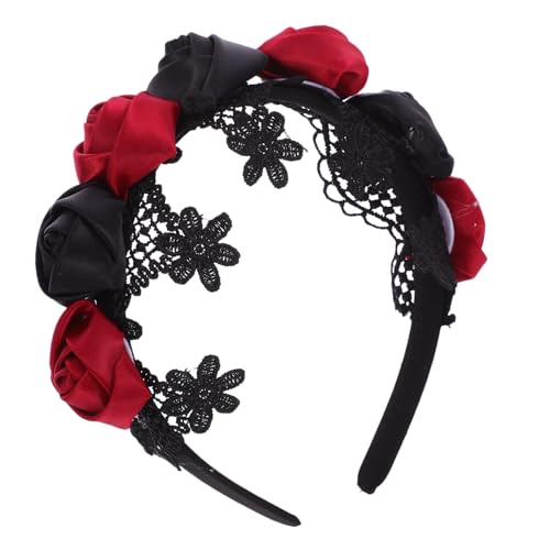 CONGARTENO Blumen Stirnband Halloween Haarband Stirnband Für Party Verkleidungen Kopfschmuck Für Frauen Mädchen Damen Cosplay Kostüm Zubehör von CONGARTENO