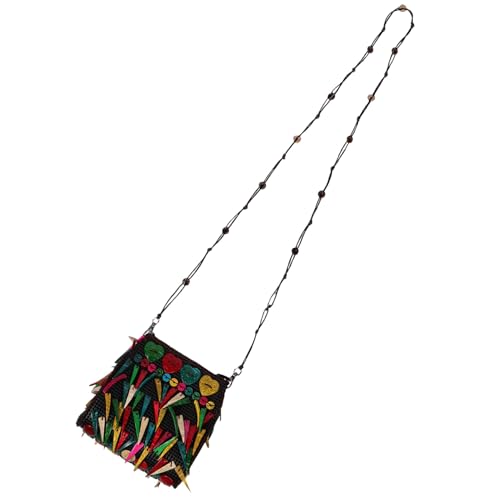 CONGARTENO Boho Fransen Schultertasche Damen Quasten Handtasche Vintage Crossbody Bag mit Mittlerer Kapazität für Alltag und Hochzeit Einzigartiges Design Passend zu Jedem Outfit von CONGARTENO