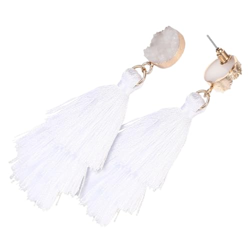 CONGARTENO Quasten Baumeln Ohrringe Für Damen Stil Statement Ohrhänger Modeschmuck Mit Dreilagiger Verzierung Leicht Tragbar Für Alltag Und Feiern von CONGARTENO
