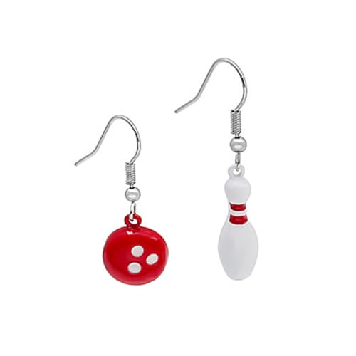 CONGARTENO Bowling Ball Ohrhänger Damen Alloy Dangler mit Drei Design Sport Ohrringe für Bowling Fans Leichter Schmuck Passend zu Freizeit und Sportkleidung von CONGARTENO
