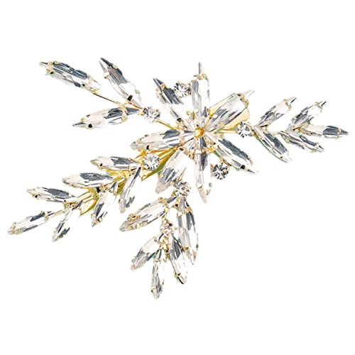 CONGARTENO Rhinestone Haarspange Für Frauen Elegante Haarklammer Mit Kreativem Design Für Hochzeiten Und Partys Aus Leichtem Und Langlebigem Legierungsmaterial Bietet Sicheren Halt Ohne von CONGARTENO