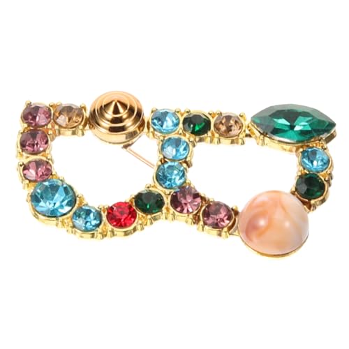 CONGARTENO Buchstabenbrosche mit Funkelnden Strasssteinen Robuste Vielseitig für Kleidung Rucksäcke Geschenke zu Geburtstagen Weihnachten Muttertag Stilvolles Accessoire für Damen von CONGARTENO