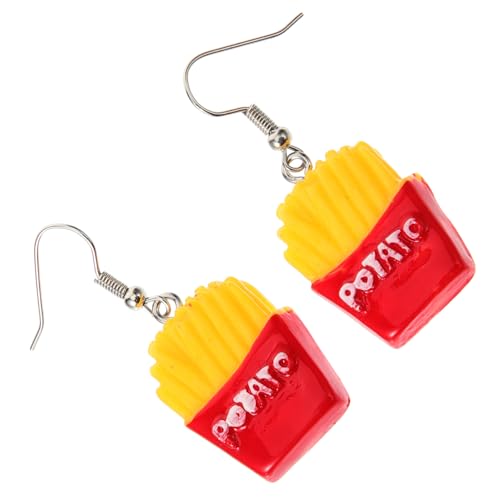 CONGARTENO Cartoon Ohrstecker French Fries Ohrringe Resin Kreative Handgefertigte Ohrschmuck Lustige Damen Accessoires von CONGARTENO