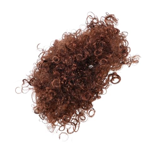 CONGARTENO Cosplay Perücke Braun Lockig Explosion Afro Stil Masquerade Halloween Kostüm Haarteil für Erwachsene Unisex von CONGARTENO
