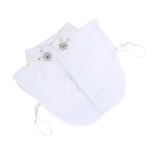 CONGARTENO Damen Falscher Kragen Weiß Halbkragen Modisches Kleidung Accessoire Eleganter Blusenkragen Zum Aufwerten Von Hemden Und Oberteilen von CONGARTENO