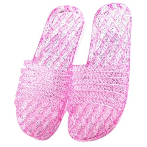 CONGARTENO Damen Hausschuhe PVC Rutschfest Pantoffeln Indoor Gästehotel Reise Spa Slipper Wiederverwendbar Komfortabel Wohnzimmer von CONGARTENO