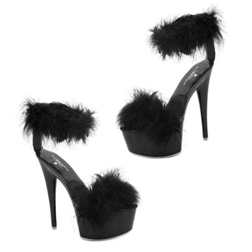 CONGARTENO Damen High Heels Sandalen Elegant Hochhackige Sommerschuhe Schwarz Sandalen Komfortabel Langlebig von CONGARTENO