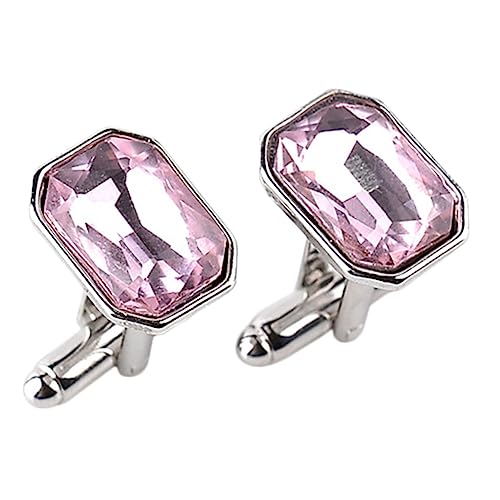 CONGARTENO Damen Manschettenknöpfe mit Strassbesatz Glänzende Kleidärmelknöpfe Poliert Komfortabel für Business Hochzeit Besondere Anlässe Geeignet von CONGARTENO