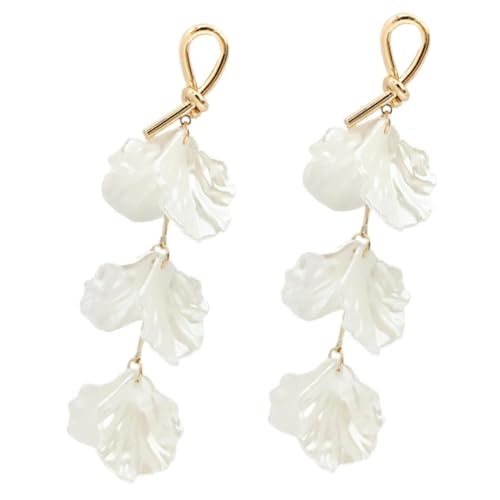 CONGARTENO Damen Ohrringe mit Stern und Muschelblüten Anhänger Leichte Ohrstecker für Party Alltag und Strand Trendiger Schmuck für Frauen Eleganter Dangle Schmuck von CONGARTENO