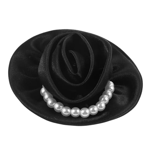 CONGARTENO Damenbrosche mit Perlen und Stoffblume Hochwertige Anstecknadel für Kleidung Modisches Accessoire für Hochzeit Abendkleid und Festliche Anlässe von CONGARTENO