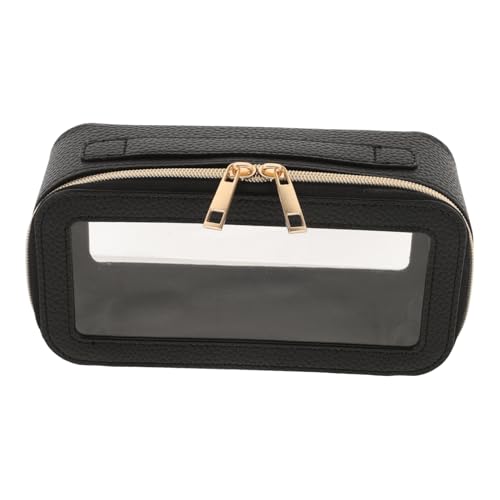 CONGARTENO Transparente Makeup-Tasche Aus PVC Mit Wasserdichtem Reißverschluss Tragbarer Kosmetik Organizer Für Reisen Und Alltag Für Frauen Und Männer Klein Und Praktisch von CONGARTENO