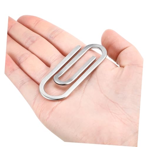 CONGARTENO Edelstahl Geldclip Minimalistischer Geldhalter für Damen und Herren Robuster Metall Geldscheinklammer Praktisches Geschenk für Familie und Freunde zu Feiertagen von CONGARTENO