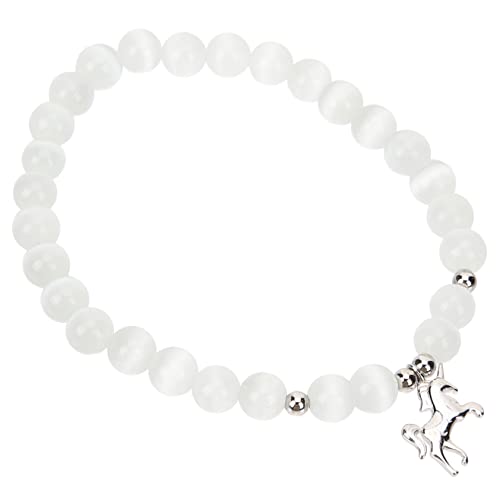 CONGARTENO Einhornglücksarmband für Mädchen Opal Perlenarmband als Party Gastgeschenk für Einhorn Themenfeiern Leicht und Hautfreundlich für Geburtstage und Feiertage von CONGARTENO