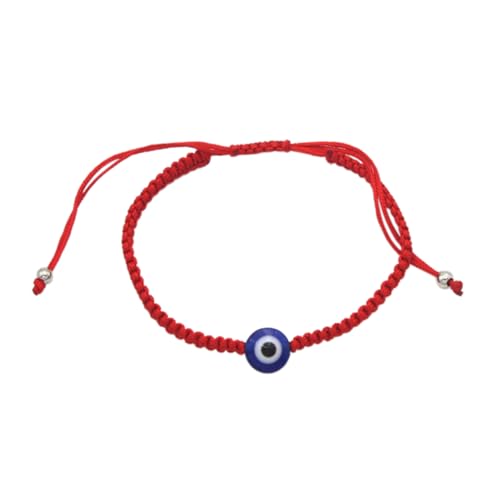 CONGARTENO Einstellbares Evil Eye Armband Handgefertigt Rot Geflochtenes Schmuckstück Unisex Glücksbringer Kette Bösem Blick Schutz Charm von CONGARTENO