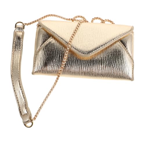 CONGARTENO Elegante Damen Clutch mit Kette Mini Handtasche aus PU Vielseitige Umhängetasche und Abendtasche Modische Kleine Schultertasche für Besondere Anlässe und Alltag von CONGARTENO